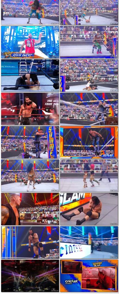 WWE Summerslam (23rd August 2020) English PPV 500MB HDRip 480p Download..